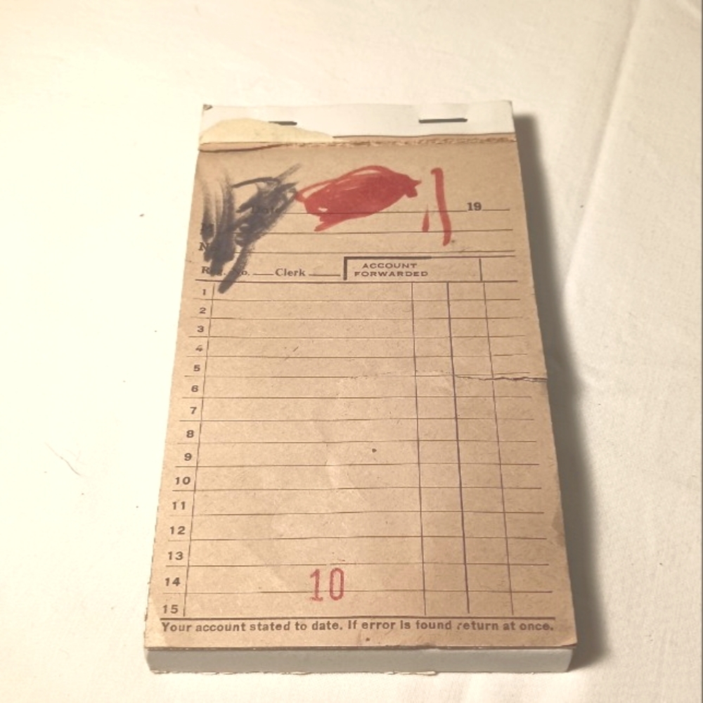 Vintage Cafe Order Pad
